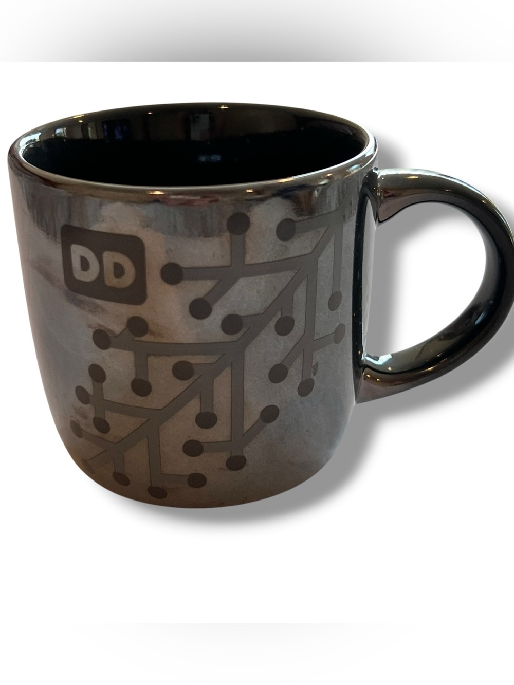 Collectible 2014 Dunkin' Donuts Pearlescent Snowflake Christmas Coffee Mug